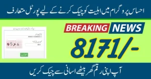 Web Portal 8171 Check Eligibility and Registration New Method 