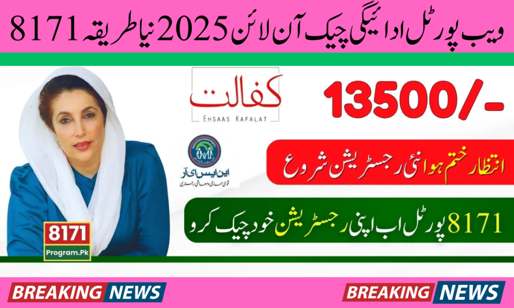 8171 ویب پورٹل ادائیگی چیک آن لائن 2025 نیا طریقہ