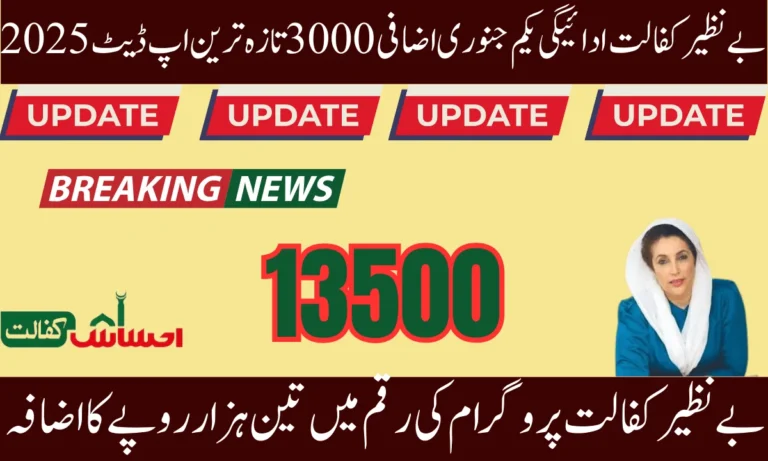 بے نظیر انکم سپورٹ پروگرام ایک ایسا پروگرام ہے .جس کا واحد مقصد غریب خواتین کی کو مفت رقم فراہم کرنا ہے اگر اپ اس پروگرام کے لیے رجسٹر ہوتے ہیں.