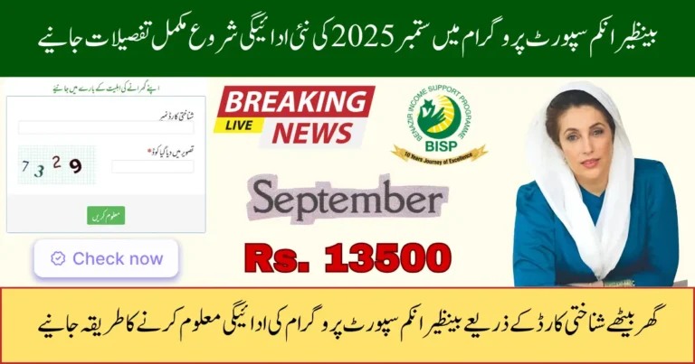 BISP 8171 September 13500 Payment Details How to Check Payment and Receive
