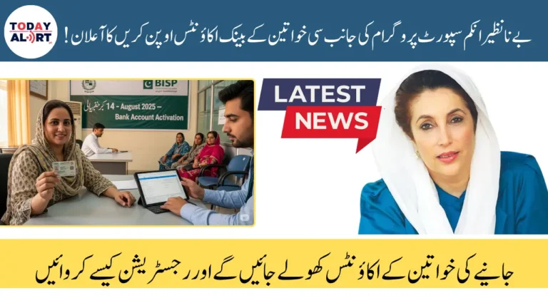 Benazir Income Support Program Announced to Open Bank Accounts For Beneficiaries From 14th August