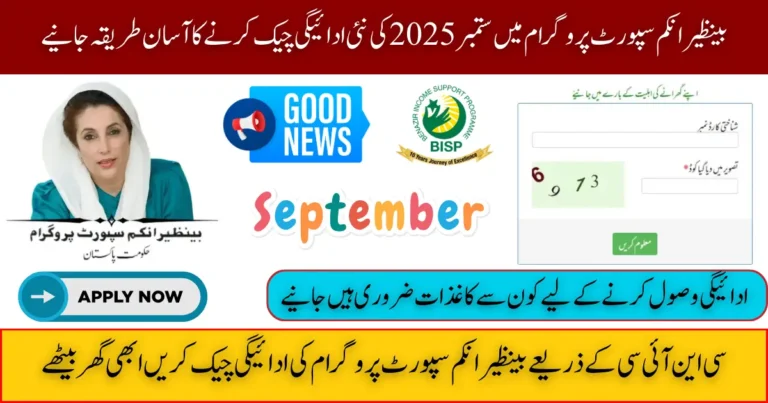 How to Check BISP 8171 September Payment of 13,500 via CNIC – Latest Update