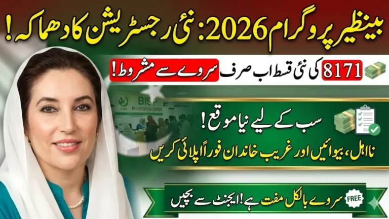 BISP Program Registration 2026 Started through NSER Survey